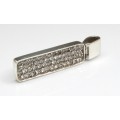 pandant Tiffany & Co, argint & cristale zirconium. anii '90 Statele Unite